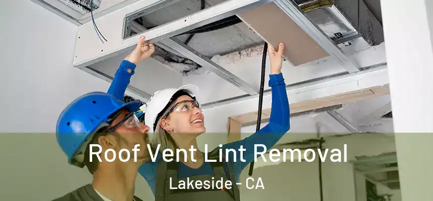  Roof Vent Lint Removal Lakeside - CA